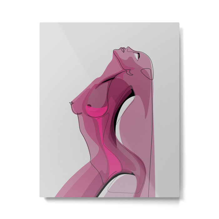 Pink Nudity Metal Print Gallery Image 1