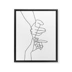 Pinky Swear Framed Canvas Print Gallery Image 6