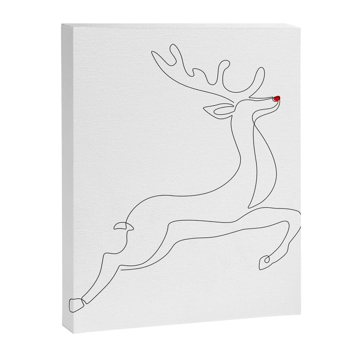 Red Nose Reindeer Canvas Print Gallery Image 1