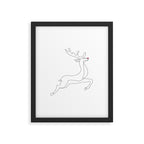 Red Nose Reindeer Framed Art Print Gallery Image 5