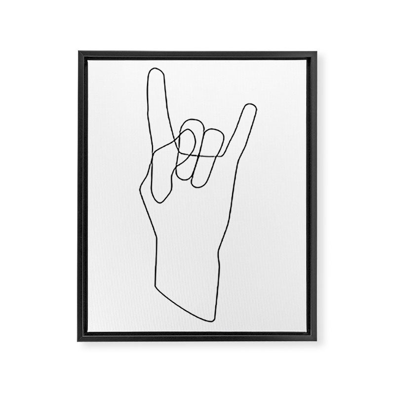 Rock Framed Canvas Print Gallery Image 6