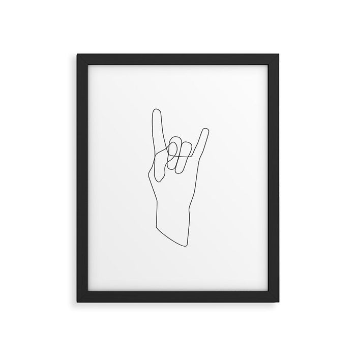 Rock Framed Art Print Gallery Image 1