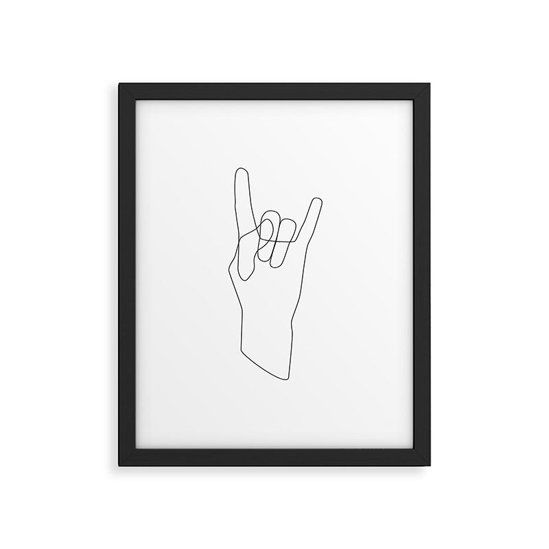 Rock Framed Art Print Gallery Image 5