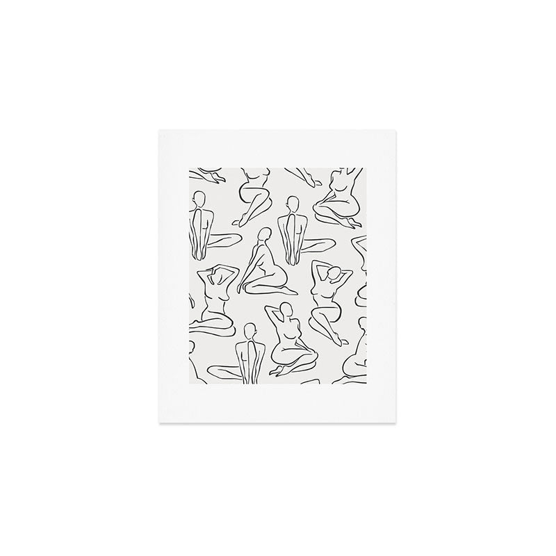 Shapes of the Ladies Pattern Art Print Gallery Image 1