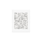 Shapes of the Ladies Pattern Art Print Gallery Image 1