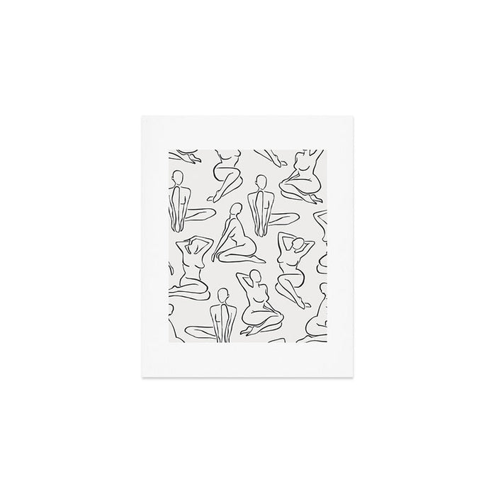 Shapes of the Ladies Pattern Art Print Gallery Image 1