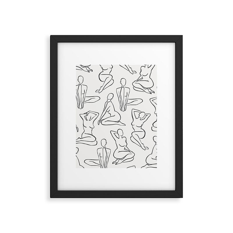 Shapes of the Ladies Pattern Framed Art Print Gallery Image 5