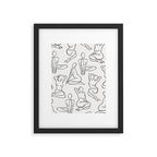 Shapes of the Ladies Pattern Framed Art Print Gallery Image 5