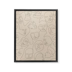 She's Beige Framed Canvas Print Gallery Image 6