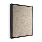 She's Beige Framed Canvas Print Gallery Image 2