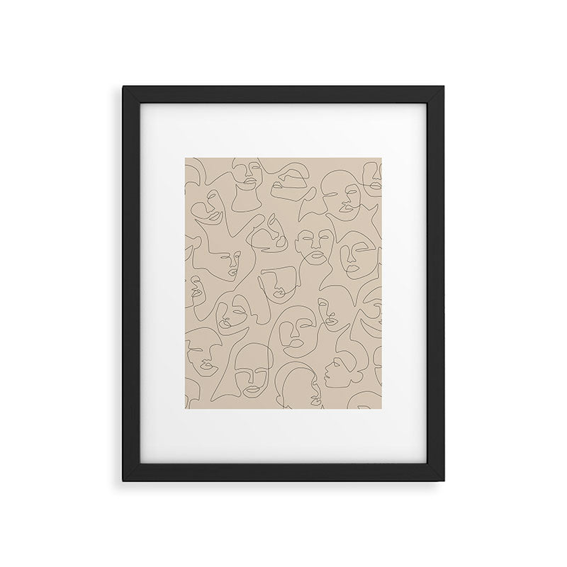 She's Beige Framed Art Print Gallery Image 5