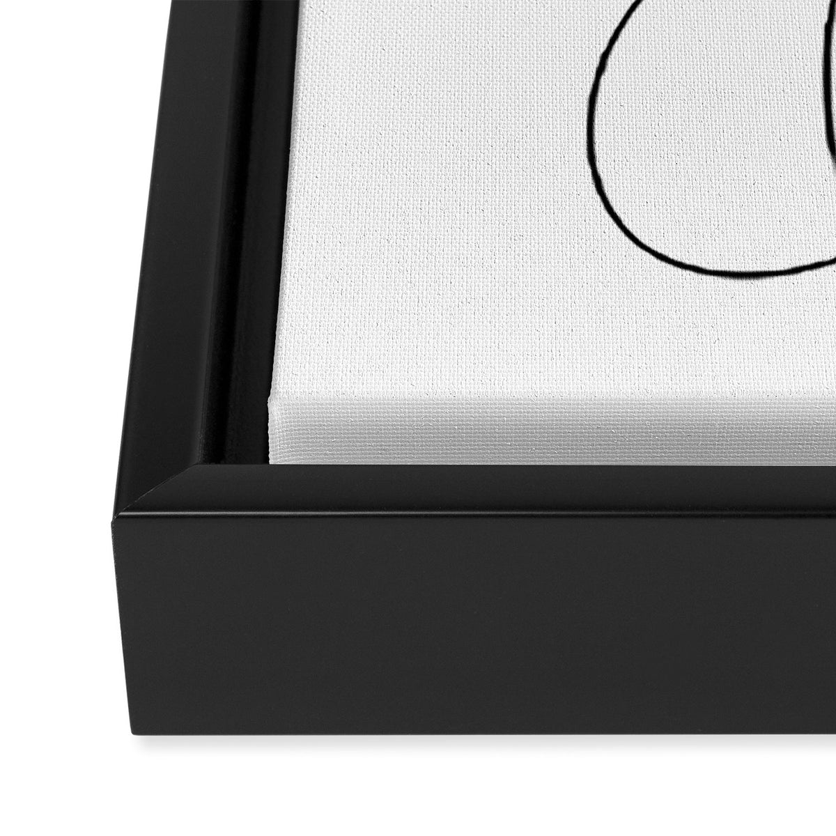 Single Back Line Framed Canvas Print Gallery Image 3