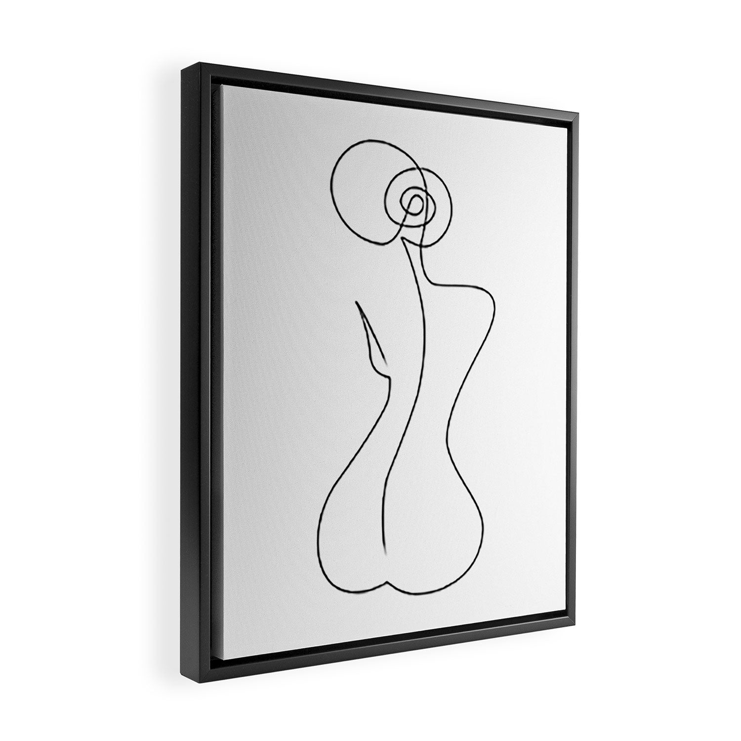 Single Back Line Framed Canvas Print Gallery Image 2