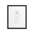 Single Back Line Framed Art Print Gallery Image 5