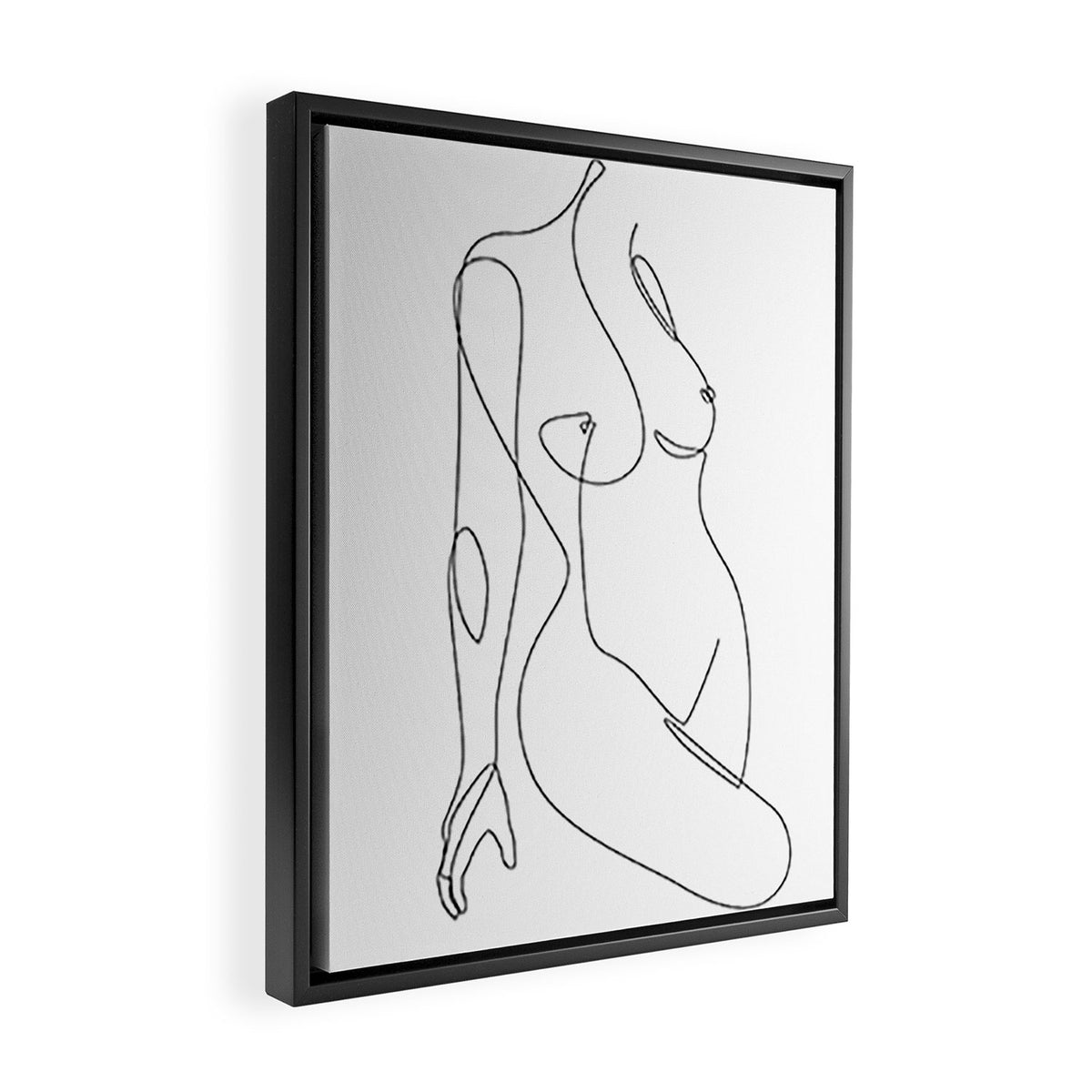 Single Nude Framed Canvas Print Gallery Image 2