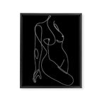 Single Nude Night Framed Canvas Print Gallery Image 6