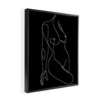 Single Nude Night Framed Canvas Print Gallery Image 2