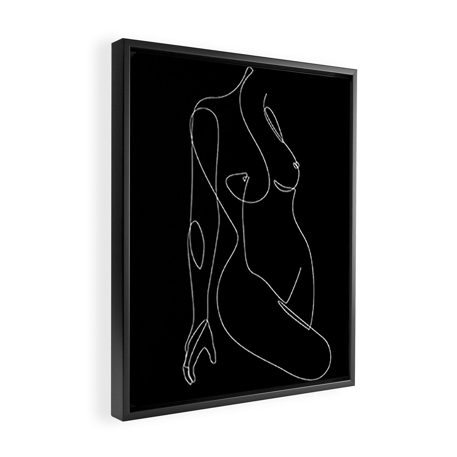 Single Nude Night Framed Canvas Print Gallery Image 2