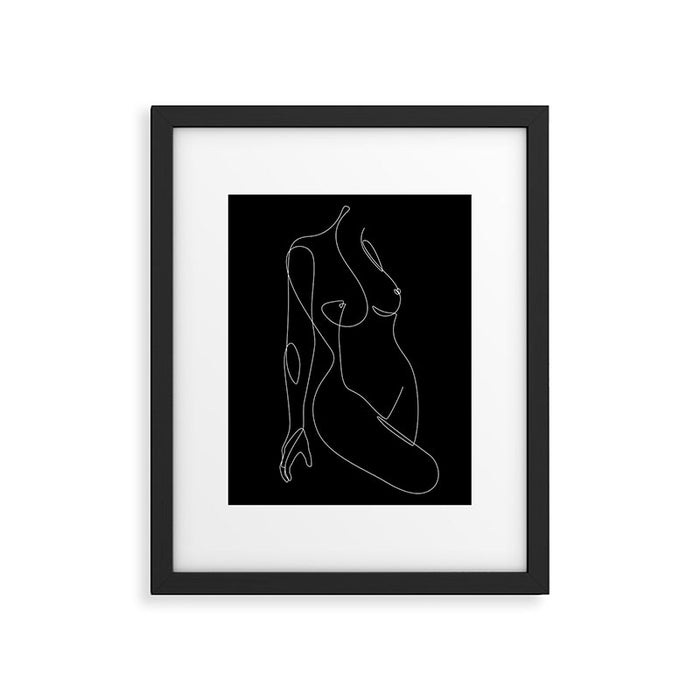 Single Nude Night Framed Art Print Gallery Image 1