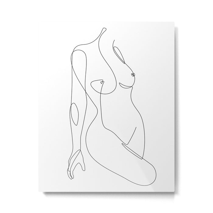 Single Nude Metal Print Gallery Image 1