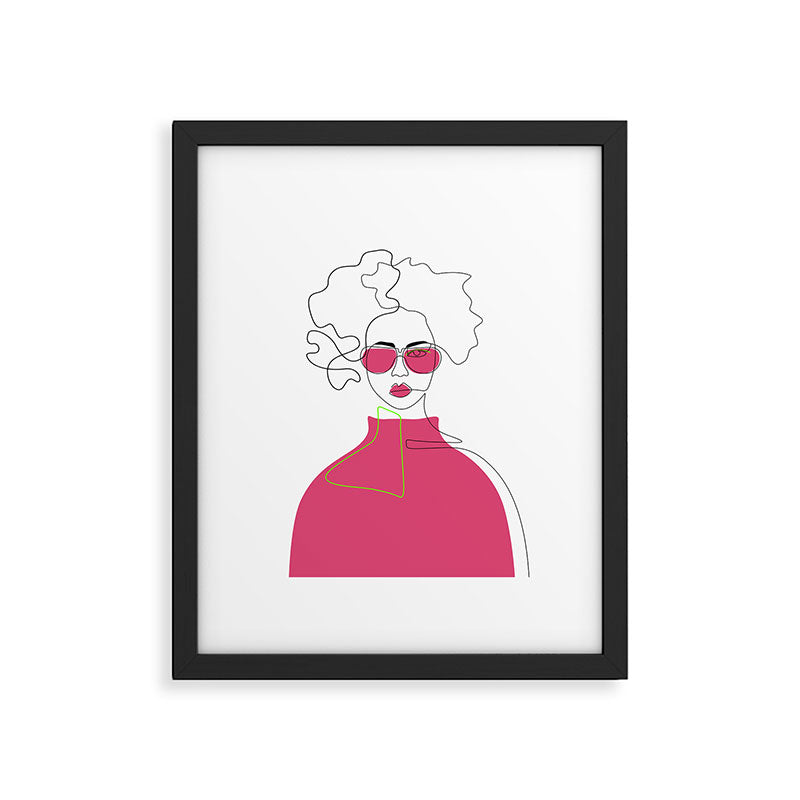 Style The Pink Framed Art Print Gallery Image 5