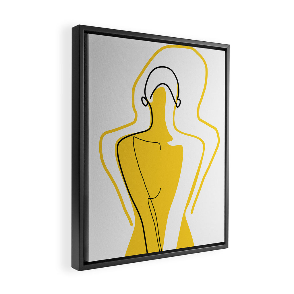 Sun Kissed Shy Girl Framed Canvas Print Gallery Image 2