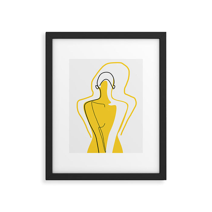 Sun Kissed Shy Girl Framed Art Print Gallery Image 1