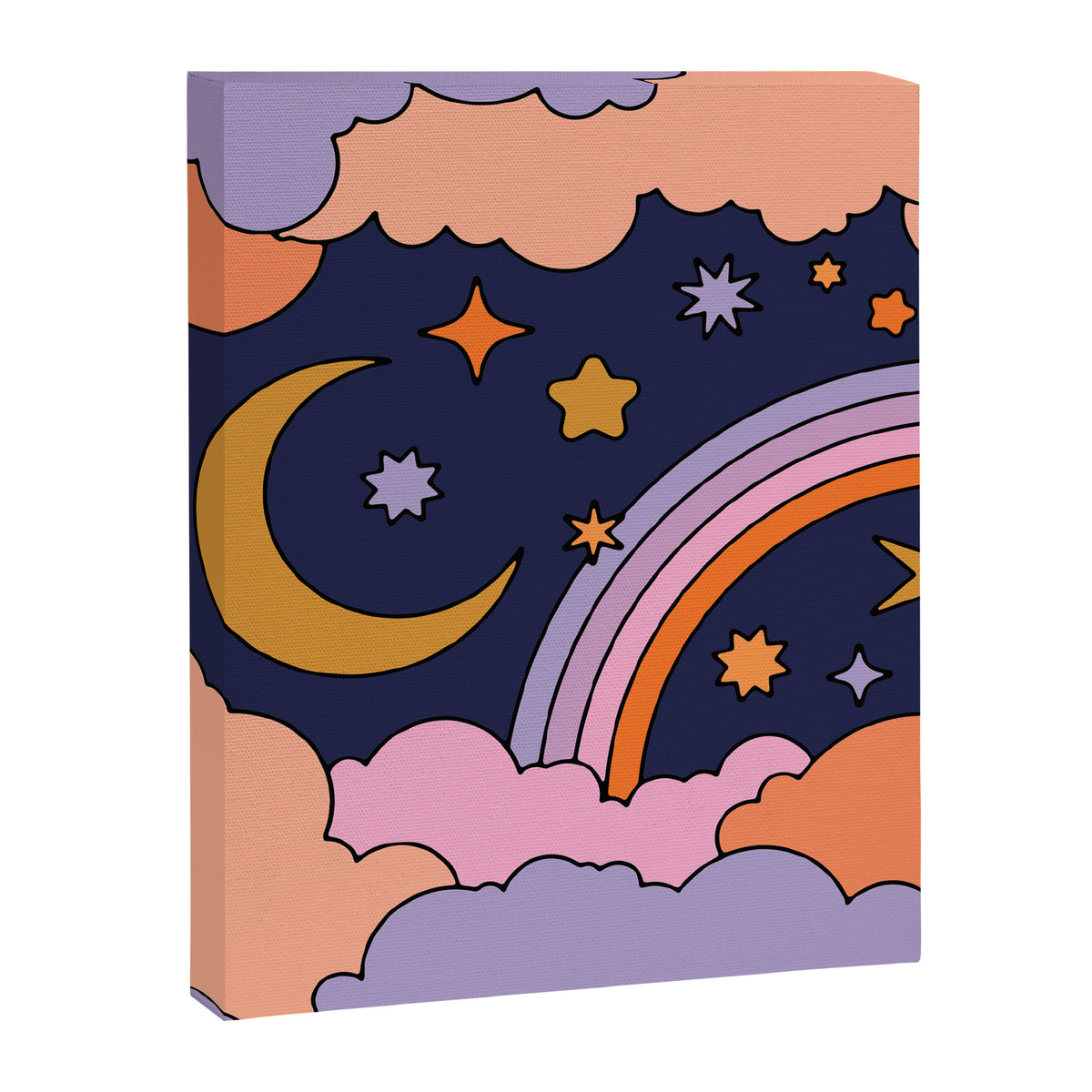 DREAMY CLOUDY NIGHT Canvas Print Gallery Image 6