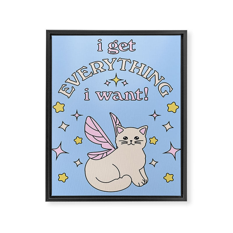 Everything I Want! Framed Canvas Print Gallery Image 8