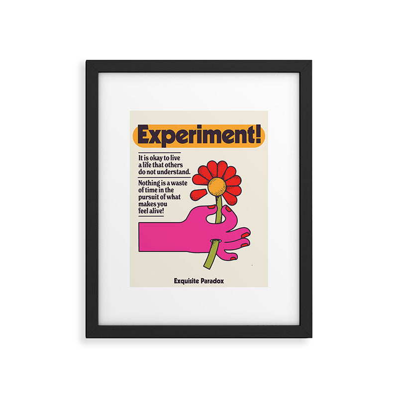 Experiment! Framed Art Print Gallery Image 4