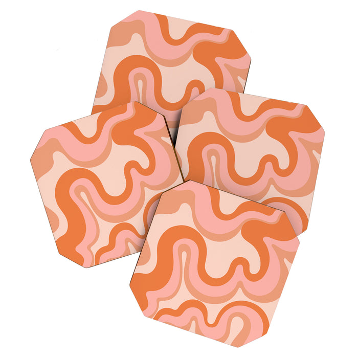 Groovy Swirl - Earth Tones Coaster Gallery Image 1
