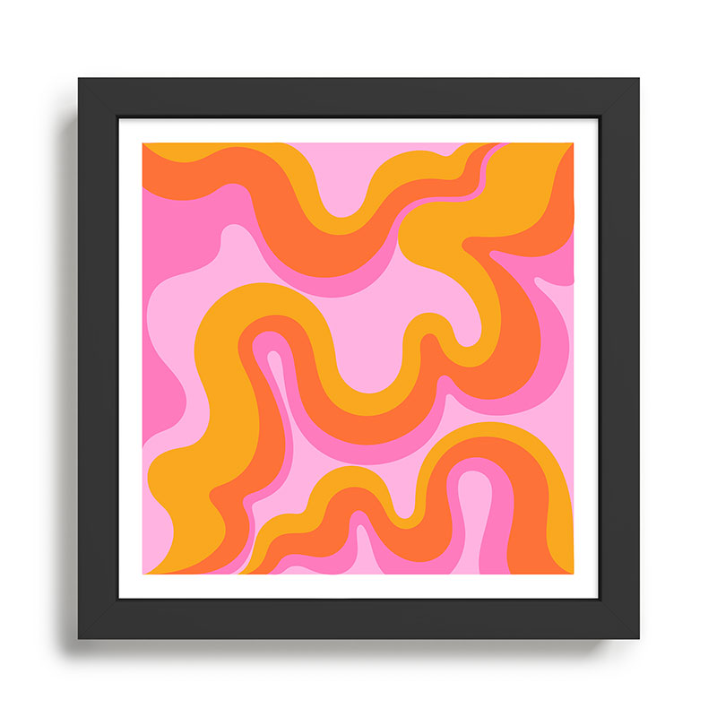 Groovy Swirl - Sunset Framed Art Print Gallery Image 1