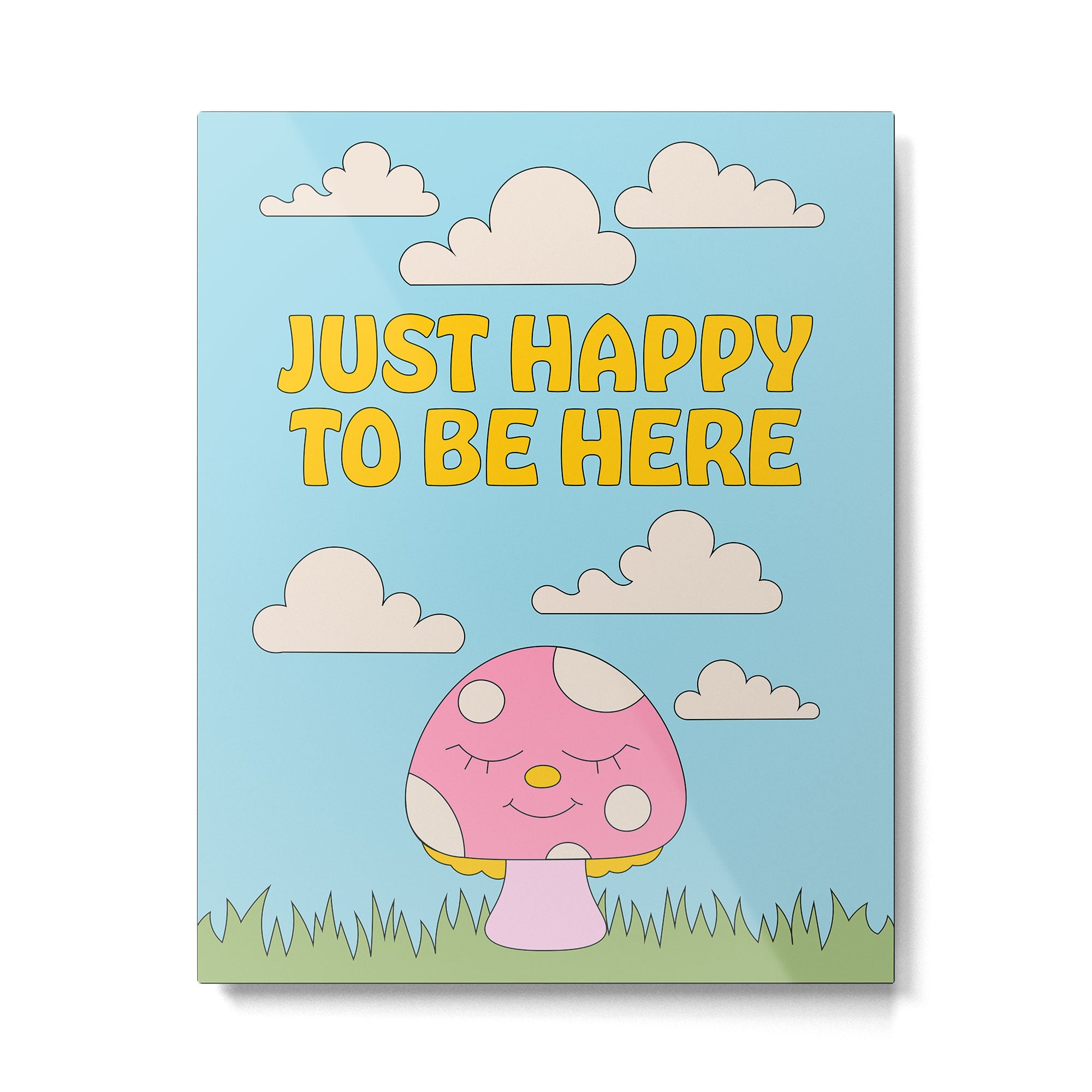 Happy Mushroom Metal Print Gallery Image 6