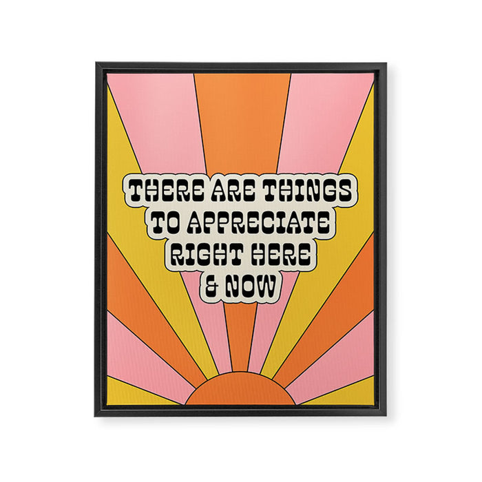 Here & Now Framed Canvas Print Gallery Image 1