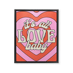 It's All Love, Baby Framed Canvas Print Gallery Image 8