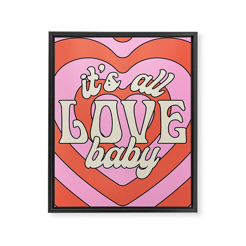 It's All Love, Baby Framed Canvas Print Gallery Image 8