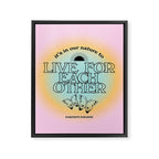 Live For Each Other Framed Canvas Print Gallery Image 8