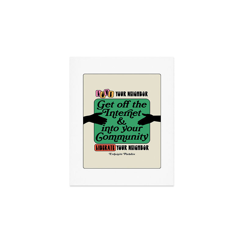 Love Your Neighbor Art Print Gallery Image 1