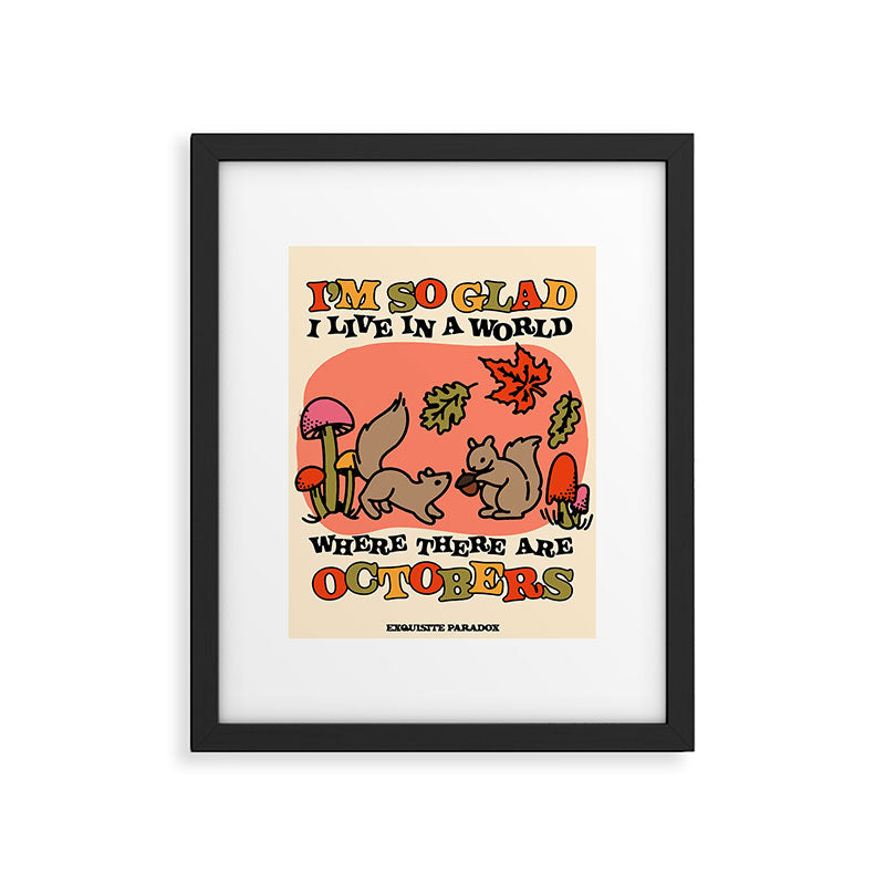 Octobers Framed Art Print Gallery Image 5
