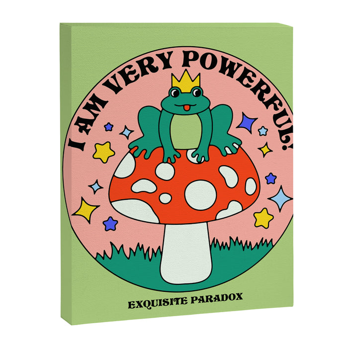 Powerful Frog Canvas Print Gallery Image 1
