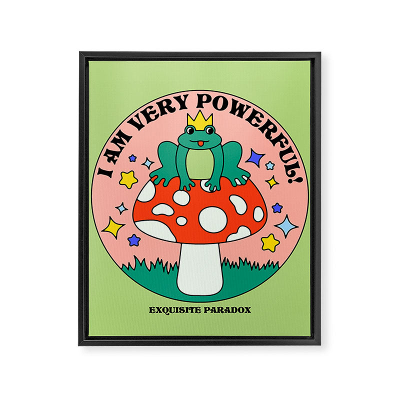Powerful Frog Framed Canvas Print Gallery Image 8