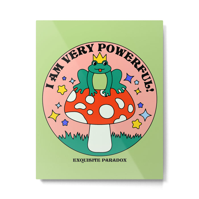 Powerful Frog Metal Print Gallery Image 1