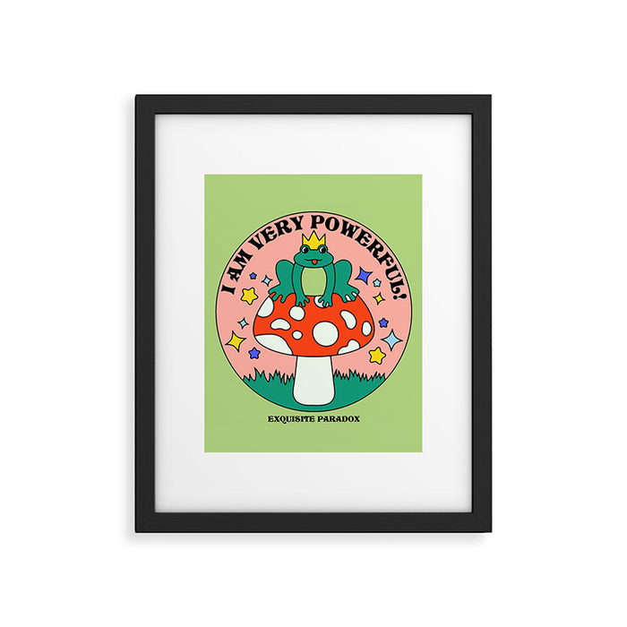 Powerful Frog Framed Art Print Gallery Image 1