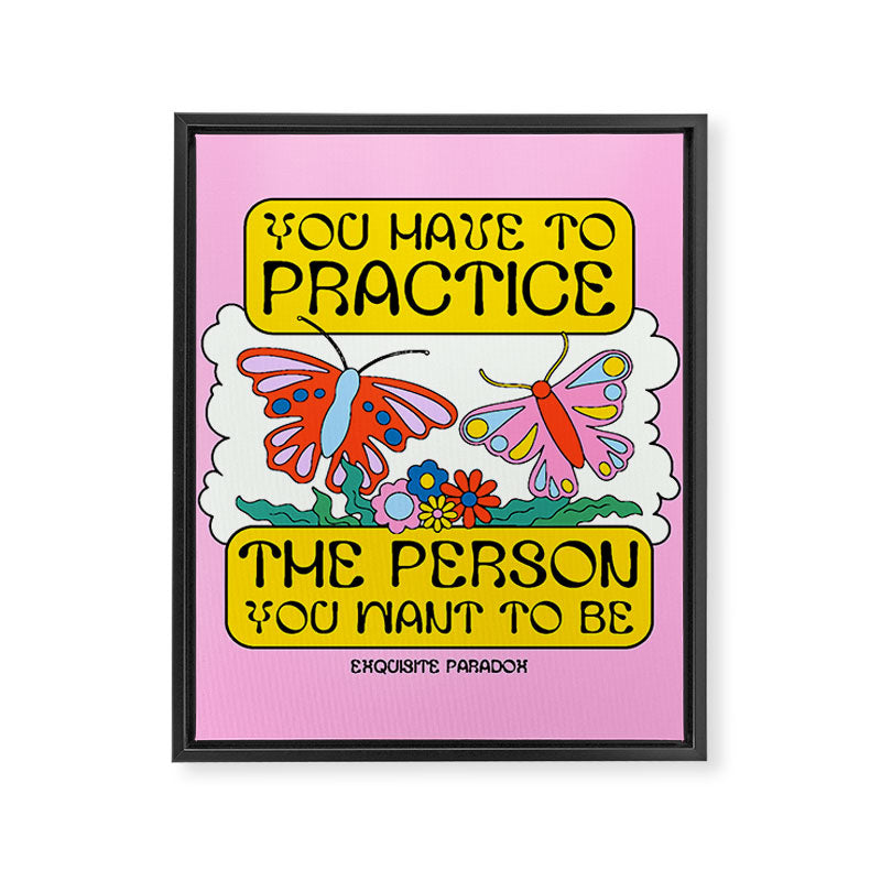 Practice Framed Canvas Print Gallery Image 6
