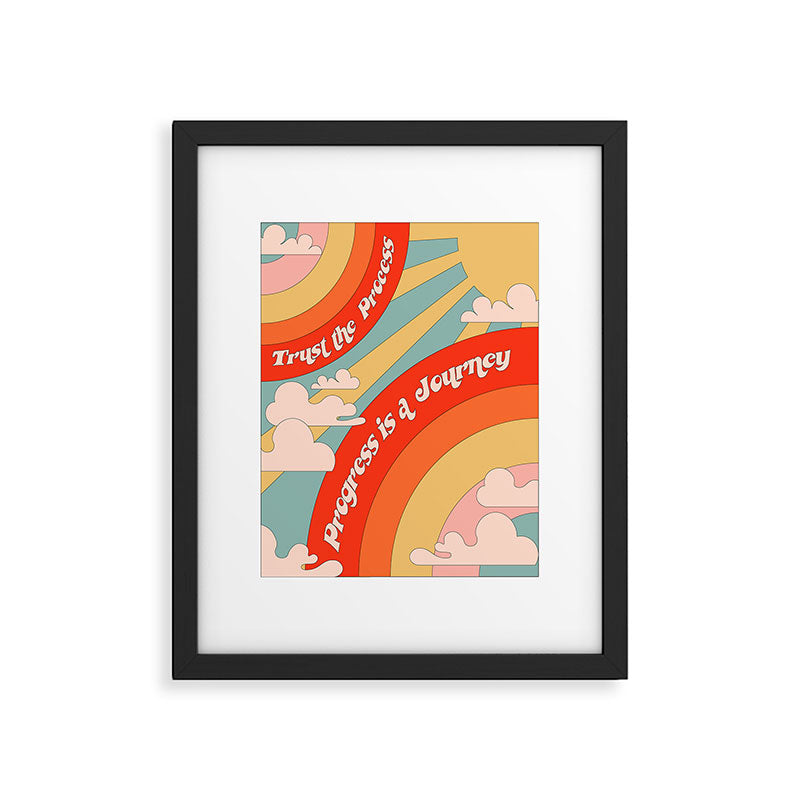 PROGRESS IS A JOURNEY Framed Art Print Gallery Image 4