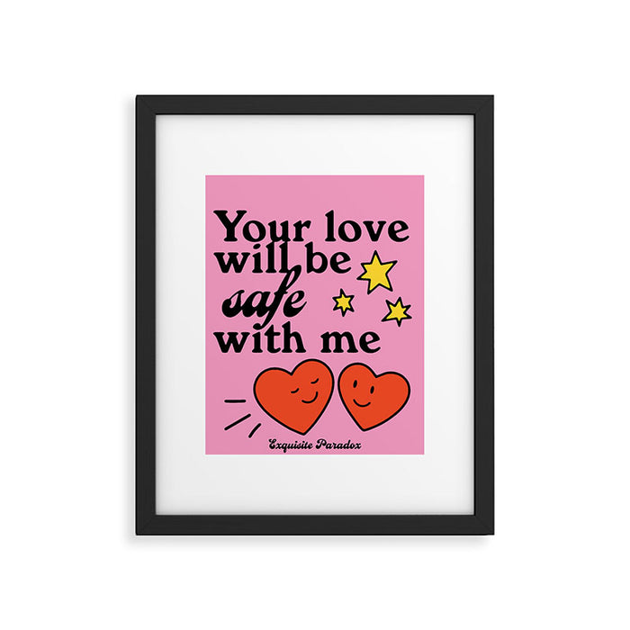 Safe Framed Art Print Gallery Image 1