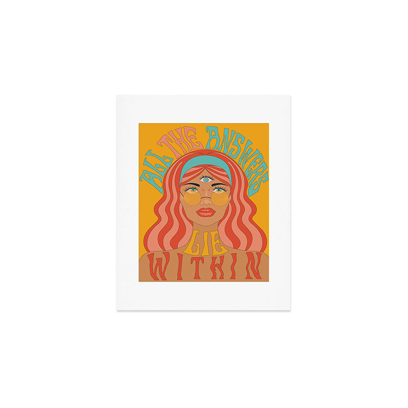 THE ANSWERS LIE WITHIN Art Print Gallery Image 1