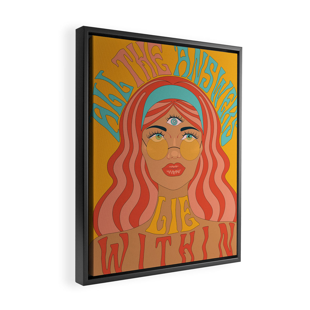 THE ANSWERS LIE WITHIN Framed Canvas Print Gallery Image 2