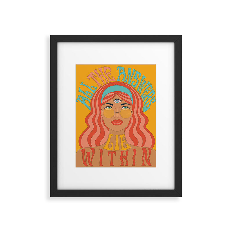 THE ANSWERS LIE WITHIN Framed Art Print Gallery Image 5