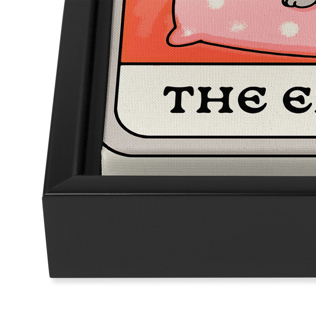 The Empress Bunny Tarot Card Framed Canvas Print Gallery Image 3